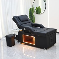 Lit de lavage de cheveux électrique pour salon de coiffure, spa capillaire, massage thaïlandais, pédicure et esthétique