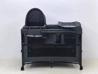 Lit bébé pliant moderne de haute qualité avec table à langer intégrée pour chambre, hôpital ou parc