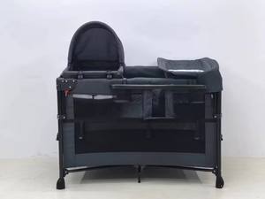 Высококачественная Современная складная детская кроватка с подгузником, сменная люлька для спальни, больницы или парка, панель - Product Image 4