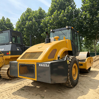 Compacteur routier haute performance reconditionné XS223J, vibratoire à tambour unique, moteur Cummins, pompe haute performance