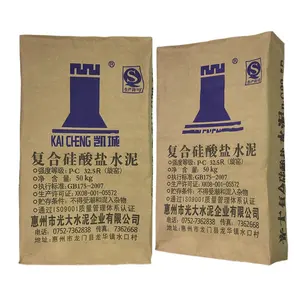 5kg 10kg 20kg 25kg 50kg biodegradable sand flour powder Packaging cement kraft paper bag