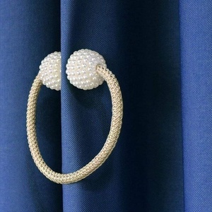 2 pièces de supports de rideaux, attaches à boucle, clips suspendus, boucle à boule, accessoires de rideaux, clips magnétiques pour rideaux en perles - Product Image 2