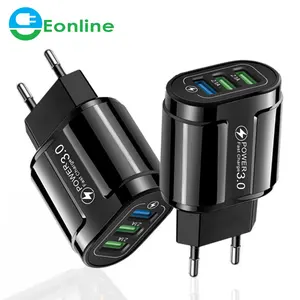 Cargador de Teléfono Móvil EONLINE, <span class=keywords><strong>Carga</strong></span> <span class=keywords><strong>Rápida</strong></span> USB QC3.0, Adaptador de <span class=keywords><strong>Carga</strong></span> <span class=keywords><strong>Rápida</strong></span> Universal para iPhone 17 16 Pro Max, Tableta <span class=keywords><strong>Samsung</strong></span> - Product Image 1