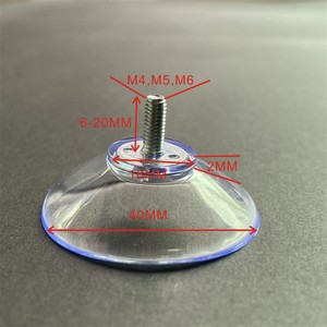 Tornillo de Succión Transparente y Ecológico de PVC Moldeado por Inyección, para Fijación en Pared - Product Image 5