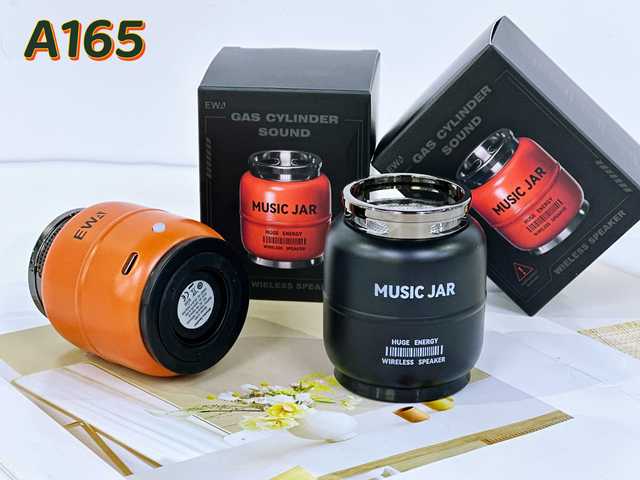 A165 EWA Mini Gas Cylinder Wireless Speaker Portable Bluetooth Speaker with TWS Pairing Music Jar Design for Outdoor Travel Gift