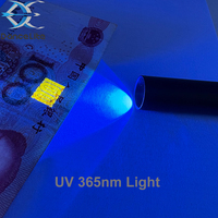 Lampe torche UV S11 Super Mini 365nm OEM, rechargeable USB-C, format de poche, pour test ultraviolet, avec filtre noir