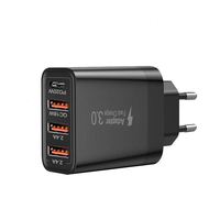 Chargeur PD 30W Chargeur rapide Type C Adaptateur de chargeur prend en charge la charge rapide 40W 20W 4 Ports UK EU Plug 3A1C Chargeur mural