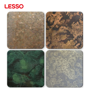 แผ่นสแตนเลสมาตรฐาน <span class=keywords><strong>LESSO</strong></span> ASTM เกรด 304 201 316 ความหนา 1.0-1.5 มม. แผ่นตกแต่งสีสันสำหรับตกแต่งพื้นที่เชิงพาณิชย์ - Product Image 5