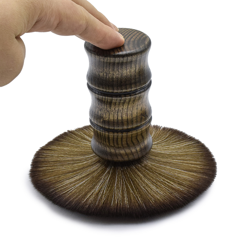 1PCS Soft Cleaning Neck Brush Face Duster Dispenser Brushes Hair Brush Hairdresser Salon Plastic Handle Cosmetic Tools NEW