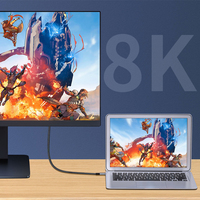 SIPU USB4 Typ-C Kabel 8K 60Hz HDMI-Alternative 40Gbps Datenübertragung 240W Laden Thunderbolt 4 Nylon-Ummanteltes Kabel 0,5m-1,5m