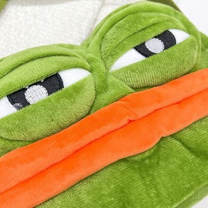 Sac à bandoulière en peluche <span class=keywords><strong>Pepe</strong></span> la grenouille, sac à bandoulière en peluche douce, grenouille de dessin animé, sac à bandoulière tendance, sac amusant pour femmes et filles, usage quotidien décontracté - Product Image 4