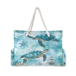 Collection Resort - Sac de plage personnalisé pour femme, design océan, imperméable, écologique, avec poignée en corde, pour les vacances d'été - Product Image 2