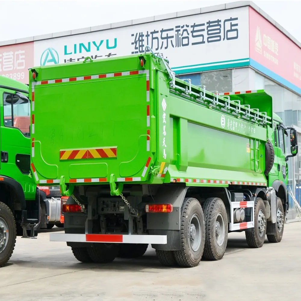 الصينية شاحنة هو وو 371 420HP 8x4 12 عجلة الثقيلة شاحنة هو وو