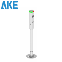 Borne de stationnement intelligente AKE en alliage d'aluminium pour extérieur avec caméra ANPR et système de gestion du stationnement en rue par reconnaissance de plaque