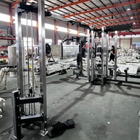 Équipement de fitness de haute qualité, directement de l'usine, station commerciale pour 5 personnes, machine Smith multifonction réglable avec garantie