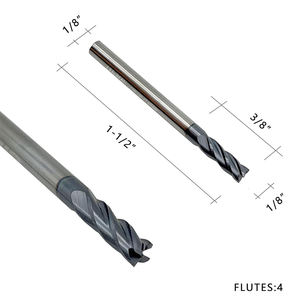 <span class=keywords><strong>Prix</strong></span> usine Handerk vente en gros 12mm 6 cannelures carbure de tungstène solide <span class=keywords><strong>coin</strong></span> rayon Cnc fraise en bout foret outil - Product Image 3