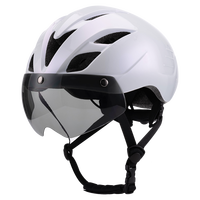 Casque de vélo BMX certifié CE CPSC de conception aérodynamique avec feu arrière à lentille magnétique