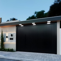 Porte d'entrée principale en fer forgé de style villa classique avec panneau décoratif en fer pour l'entrée de la maison