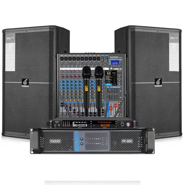 OEM SRX715 15 Inch Passive Outdoor Monitor Speaker Waterproof Multifunction for Big Place Performances Karaoke Bars Sound Set