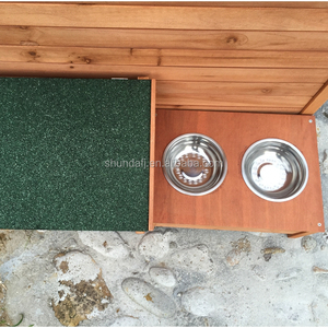 Casa de Perro Grande de Madera para Exteriores, Techo Impermeable, Ecológica y Moderna, para Perros Medianos - Product Image 3
