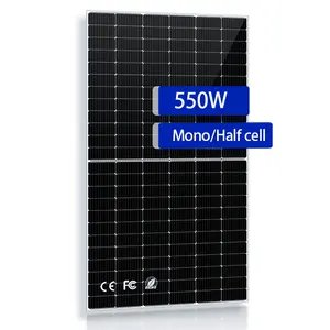Oferta quente preço do painel solar 415W 455W 550W 650W 700W painel fotovoltaico PV meia célula módulo único kit sistema solar em casa