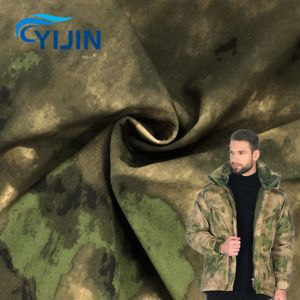 Đàn hồi Polyester và Spandex vải mùa đông Windproof vải cho trượt tuyết phù hợp với và Columbia áo khoác với dệt và in thiết kế - Product Image 1