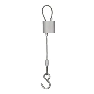 1.5mm Galvanized / Stainless Steel Wire Rope With Cable Gripper And S Hook