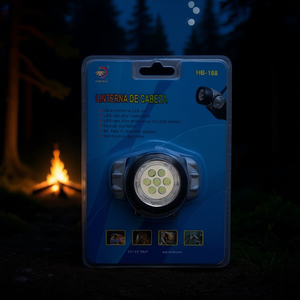Linterna frontal LED con pilas LED de 4x1,5 V AAA, recargable, para acampar al aire libre y senderismo - Product Image 2