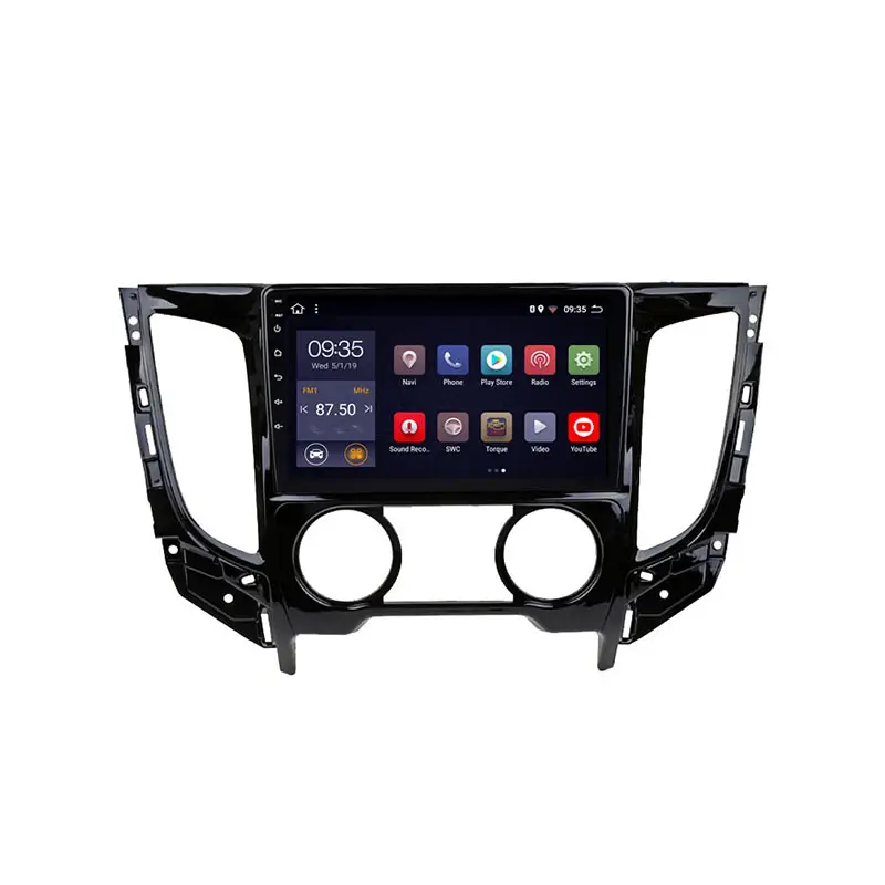 Wanqi 9 بوصة 4/8 النوى الروبوت 9 مشغل أسطوانات للسيارة مشغل وسائط متعددة راديو فيديو ستيريو نافي نظام الصوت لميتسوبيشي تريتون 2015-2020