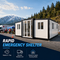 Maisons conteneurs pliables, maisons modulaires préfabriquées extensibles pour l'habitation et les projets commerciaux