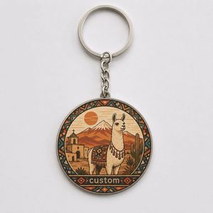 Llavero Étnico Personalizado al por Mayor de San Pedro de Atacama, Cadenas con Patrón Tribal, Diseño de Cultura Sudamericana, Souvenir, Porta Llaves - Product Image 3