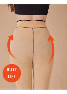 Leggings Invernali Caldi Foderati in Pile per Donna a Vita Alta Spessi <span class=keywords><strong>Taglie</strong></span> <span class=keywords><strong>Forti</strong></span> e Normali - Product Image 5