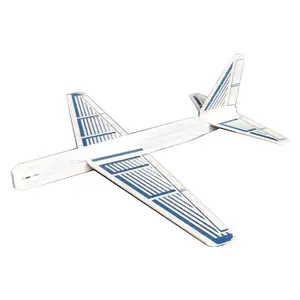 Scp60253 aeronave de madeira personalizada, alta quantidade, presente, planador voador, avião feito de madeira balsa, modelo de madeira requintada, avião