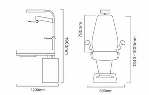Mesa <span class=keywords><strong>de</strong></span> Optometría S-900AL con Capacidad <span class=keywords><strong>de</strong></span> Carga <span class=keywords><strong>de</strong></span> 220 kg y Multivoltaje para Centros Ópticos - Product Image 2