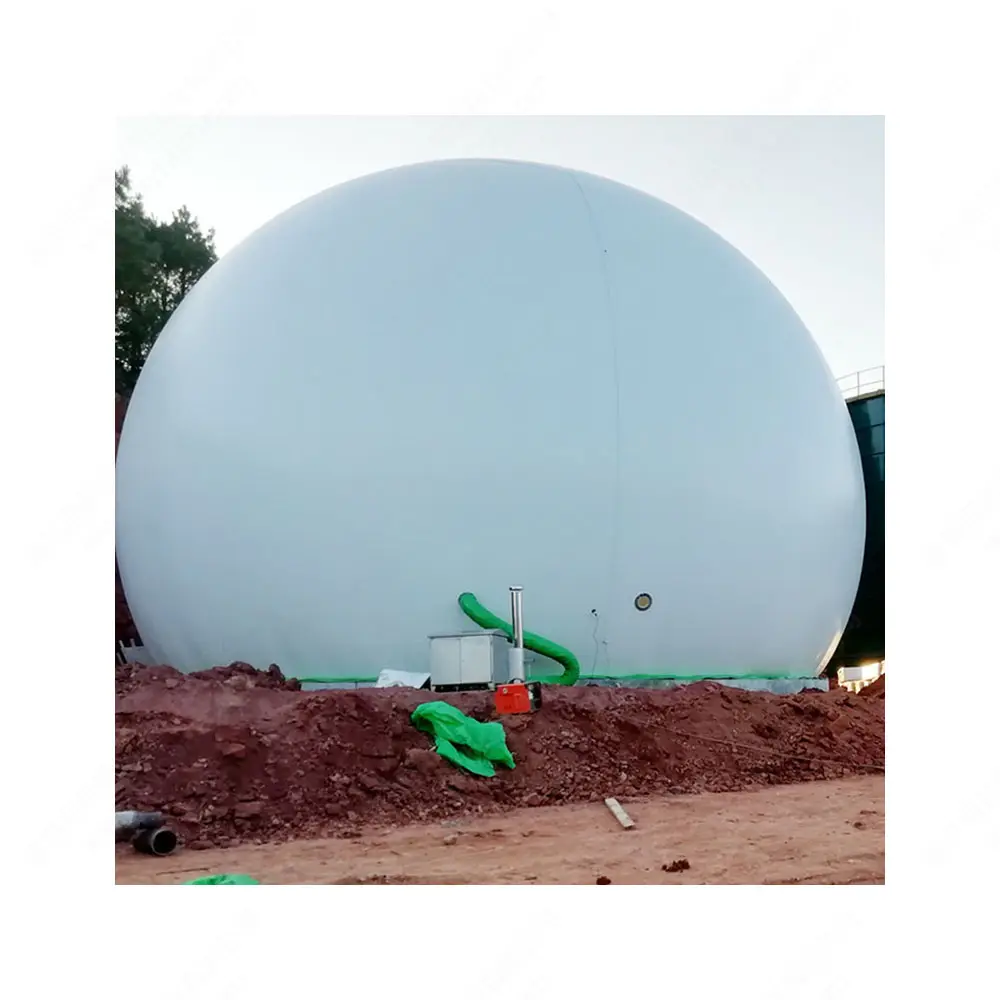 Digestor de biogás flexível personalizado para fábrica Qingdao HaiYue Biogás Grande Biogás Plant