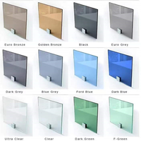 Verre flotté solide teinté noir gris foncé de 3 mm à 12 mm pour usage industriel et décoratif dans les salles de bain et les espaces extérieurs