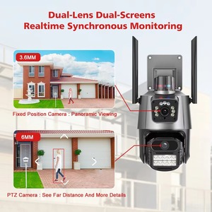 Cámara de Seguridad WiFi Inalámbrica de Vigilancia CCTV con Doble Lente 4K para Exteriores Yoosee V380 <span class=keywords><strong>Pro</strong></span> <span class=keywords><strong>ICSee</strong></span> - Product Image 3