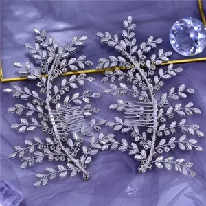 New Engagement Party Hair Comb Shiny Bridal Hair Side Comb Wedding Ceremony Ladies Headwear