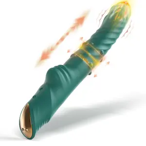 Rotation Thrusting Vibrator Automatic Telescopic G-Spot Clitoris Spinning bead Telescopic Dildo Female Sex Toys Adult