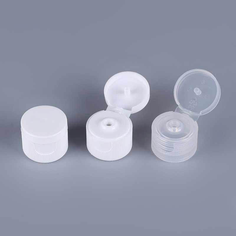 20mm 28mm 24mm blanco negro de plástico transparente tornillo tapa flip top