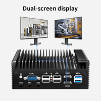 Komputer X86 Tanpa Kipas N100 Mini PC 4*Lan 6*USB Sistem Operasi Linux/Windows PC NUC Industri Tersedia