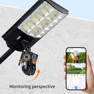 Control remoto integrado de energía solar LED farola exterior 4G Cámara CCTV con ranura para tarjeta SIM 4MP cámara de seguridad lámpara solar - Product Image 4