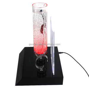 Cao cấp <span class=keywords><strong>acrylic</strong></span> thông minh đồng hồ hiển thị hiển thị đứng cơ sở RGB LED chiếu sáng phổ dây đeo cổ tay Hiển thị đứng cho cửa hàng bán lẻ - Product Image 5