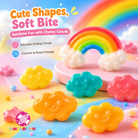 Groothandel OEM/ODM 3D Regenboogwolkvormige Gummies Fruit smaak Kauwgom Zachte Gummy Snoepjes Kinderfeestje