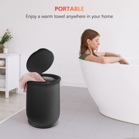 Chauffe-serviettes personnalisé avec logo, grand modèle 20L noir, chauffe-serviettes à chauffage rapide, Aquecedor De Toalhas Para Salo