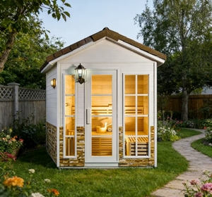 ห้องซาวน่าอบไอน้ำกลางแจ้งทรงบ้านแบบคลาสสิก - Product Image 1