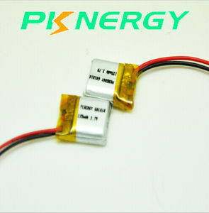 Li-polymer battery 601818 V <strong>3</strong>,7 V 135mAh rechargeable battery for smart watches - Product Image 5