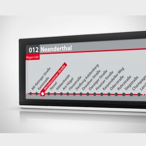 Pantalla de Sistema de Información de pasajeros de barra estirada Lcd TFT de tamaño personalizado Pantalla de monitor de autobús inteligente pantalla colgante de montaje en techo - Product Image 5