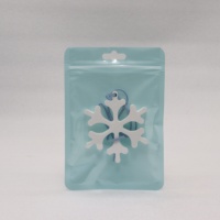 Diffuseur de parfum en pierre aromatique suspendue en forme de flocon de neige de Noël avec logo personnalisé, pour voiture, armoire, maison, cadeau