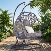 Fauteuil suspendu en rotin tressé, livraison directe usine, pour maison, bureau, jardin, terrasse extérieure, mobilier de jardin, chaises suspendues pliantes en forme d'œuf